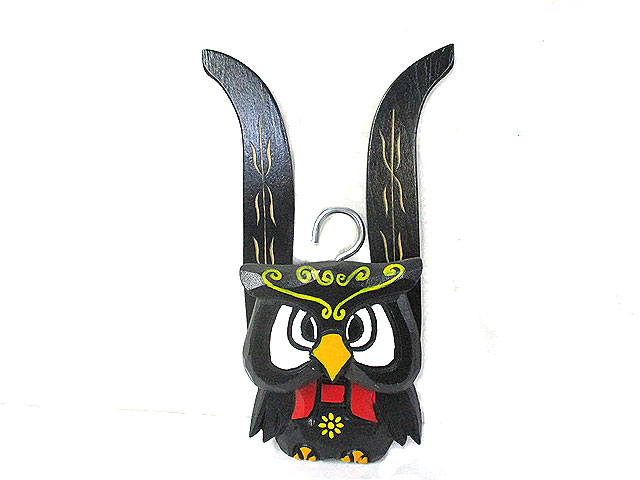 アイヌ木彫り　“コタンコロカムイ” アイヌ木彫り “コタンコロカムイ” 美術品・アンティーク